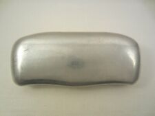 BRILLENETUI SILBER METALL ALUMINIUM ALU VINTAGE BRILLE BRILLEN ETUI HART SCHALE