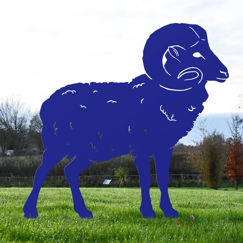 New steel large ram silhouette - new,