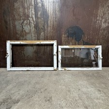 Altes Fenster mit Rahmen / Oberlicht / Gründerzeit um 1900 / H50 B82 S3,5 cm