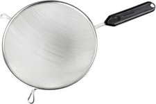 Fackelmann Sieb verzinnt mit Griff Ø 20 cm Seiher Küchensieb Küchenhelfer