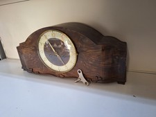 Kaminuhr aus Holz Antik