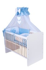 Babybett 120x60 weiß natur - babybett,