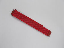 Uhrenarmband Nylon Textilband mit Klettverschluss rot  16 mm