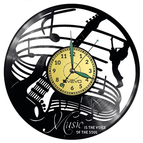 Jazz musik vinyl - musik, wanduhr