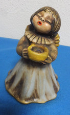 🌸Keramikfigur Thun Engel Bozen Kerzenhalter hellblau glockiges Kleid MOD. DEP.