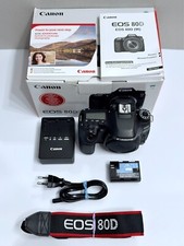 Digitalkamera Canon EOS 80D 24.2 MP DSLR-Kamera - Schwarz / nur Body