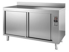 Combisteel Wärmeschrank mit 2 Türen Aufkantung aus Edelstahl  1200x600x850mm