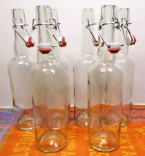 6x Bügelflaschen 750 ml Glas Glasflasche Saftflasche Glühwein  selbst gemacht 