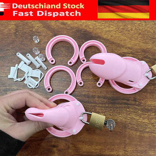 Pink silikon keuschheit käfig - silikon,