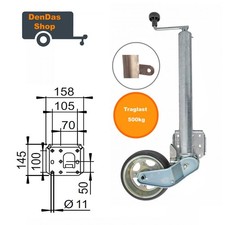 Schwerlast Stützrad für Alko