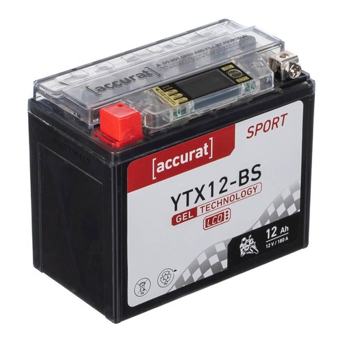 Motorradbatterie ytx12 gel - motorradbatterie,