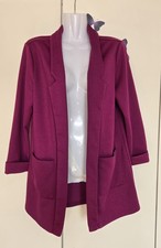Blazer in weinrot Beere lila Gr. 38 KNITTERFREI 