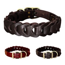 Luxus hundehalsband geflochten - luxus,