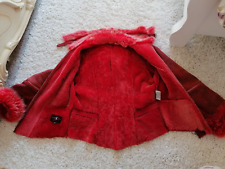 Lammfelljacke Damen  ROT Edel Lammfell Gr.