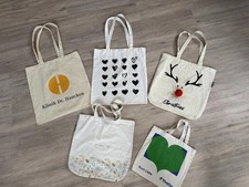 Jutebeutel Stoff 5 Stück Konvolut