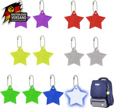 12 Stück Reflektoren Kinder, Reflektor Anhänger Kinder, Reflektoren Anhänger, Ge