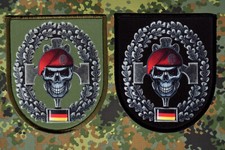 Pionier Skull Wappen"Aufnäher"Patch/Bundeswehr/Reservist/Veteran/Bw/Totenkopf