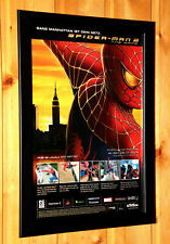 2004 Spider-Man 2 Rare Small Poster / Old Ad Page Framed PS2 Gamecube Xbox NDS