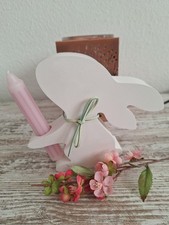 Dekofigur. Osterhase. Weiß