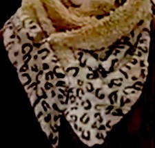 Damen Dreiecks Schal  Leo Look