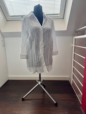 Super schöne Canda Bluse in weiß crash Gr. 48 46 xl l Damenbluse