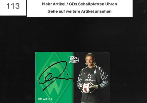 Tim wiese handsignierte - -,