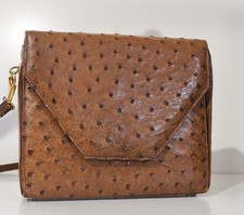 Straußleder tasche - straußleder,