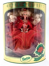 1993 Happy Holidays Barbie Puppe (Blond) / Special Edition / Mattel 10824 / NrfB
