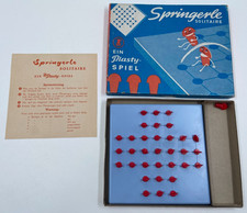 Springerle Solitaire Ein Plasty-Spiel Gesellschaftsspiel klein alte Ausgabe