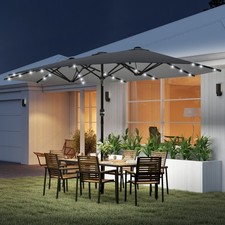 Outsunny sonnenschirm mit led - outsunny,