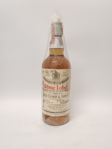 Vintage dewar white - vintage, label