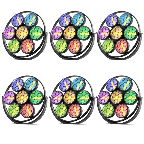 490w cob rgb - 6x,