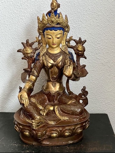 Feuervergoldeter buddha grüne - feuervergoldeter,