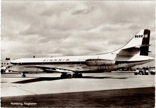 Flugzeug postkarte caravelle - flugzeug,