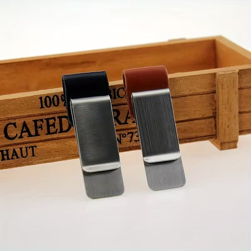 Stifthalter leder mit clip - mit,