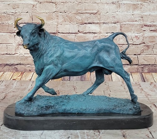 Große grün patina bull - große,
