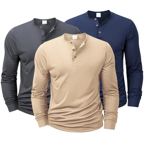 Herren henley shirt - herren, t-shirt