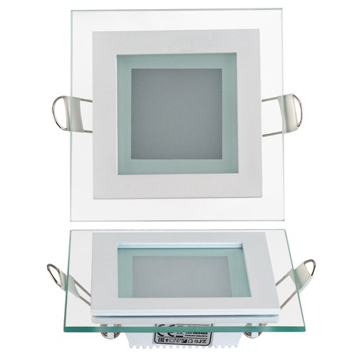 Led panel glas einbaustrahler - led,