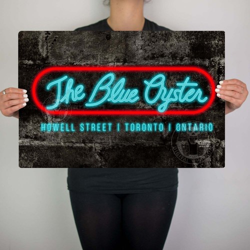 Blue oyster gay bar metall - blue,