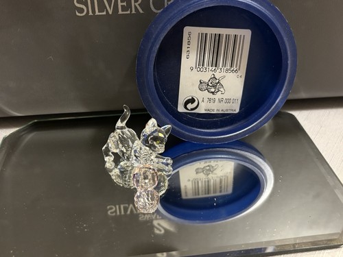 Swarovski katze mit rosa - swarovski,