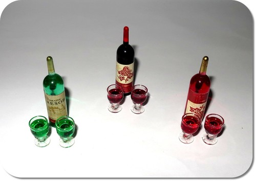 Miniatur weinflasche 2 - weinflasche, &