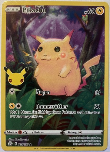 Pokemon pikachu full art - pokemon,
