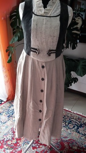 Kleiderrock beige mit strick - kleiderrock,