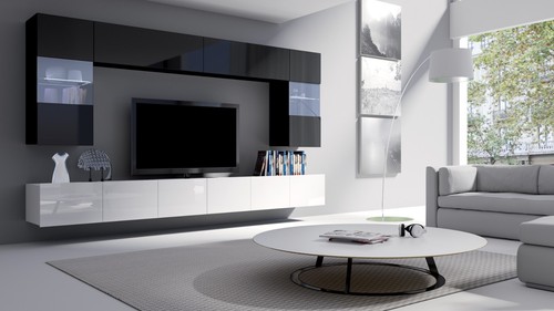 Moderne wohnwand calabrini - wohnwand,