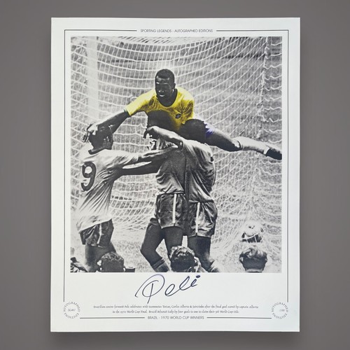 Pele signiertes foto brasilien - signiertes,