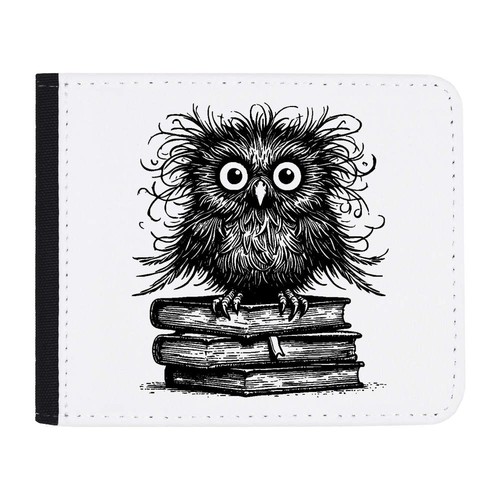 Geldbörse scruffy book owl - "scruffy,