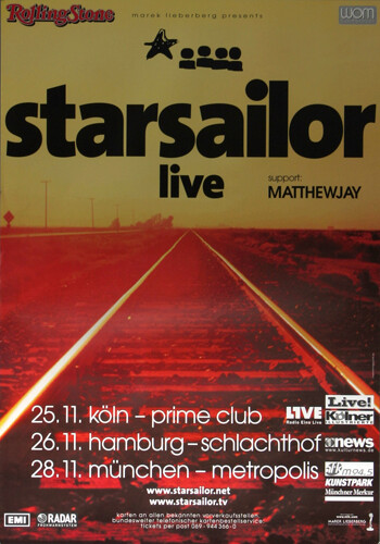 Starsailor live tour 2004 - -, live,