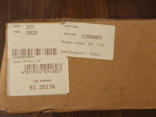 Kabel receiver humax - receiver,