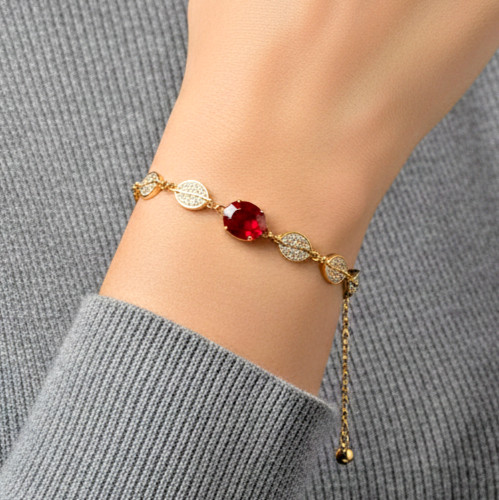 Armband gold lab grown 20mm - armband, in