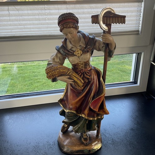 Holzfigur notburga 24k - holzfigur,